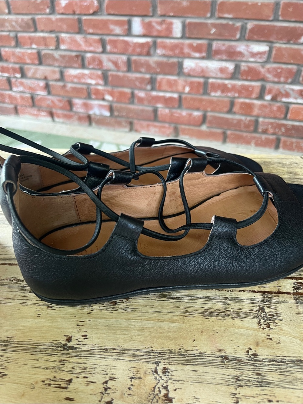 gentle souls by Kenneth Cole Lark Black Lace-Up Open-Toe Women's Sandals